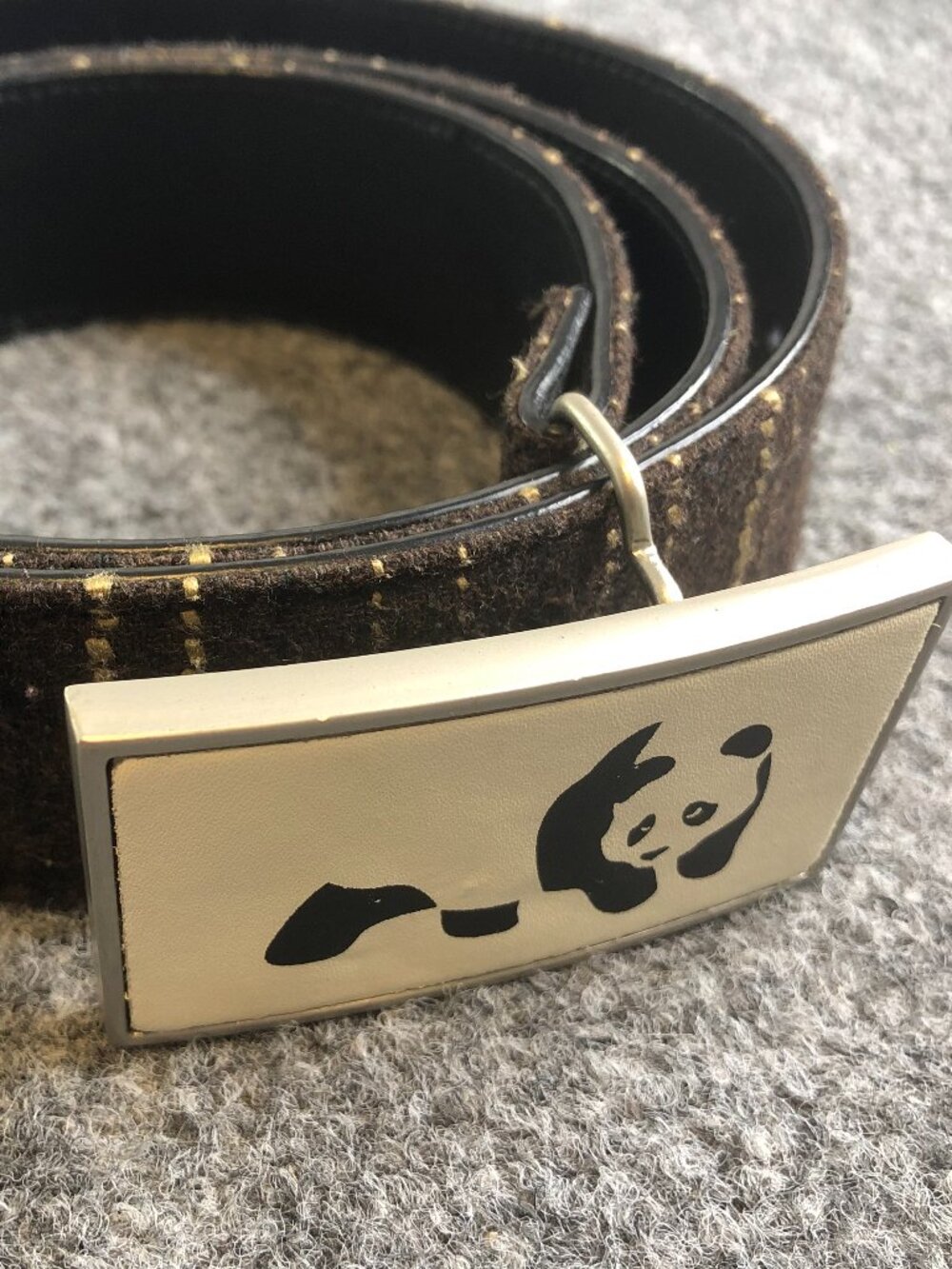 Vintage Enjoi Skateboards Panda Belt Bukcle Y2K Skate Grunge Nylon 30-32 waist